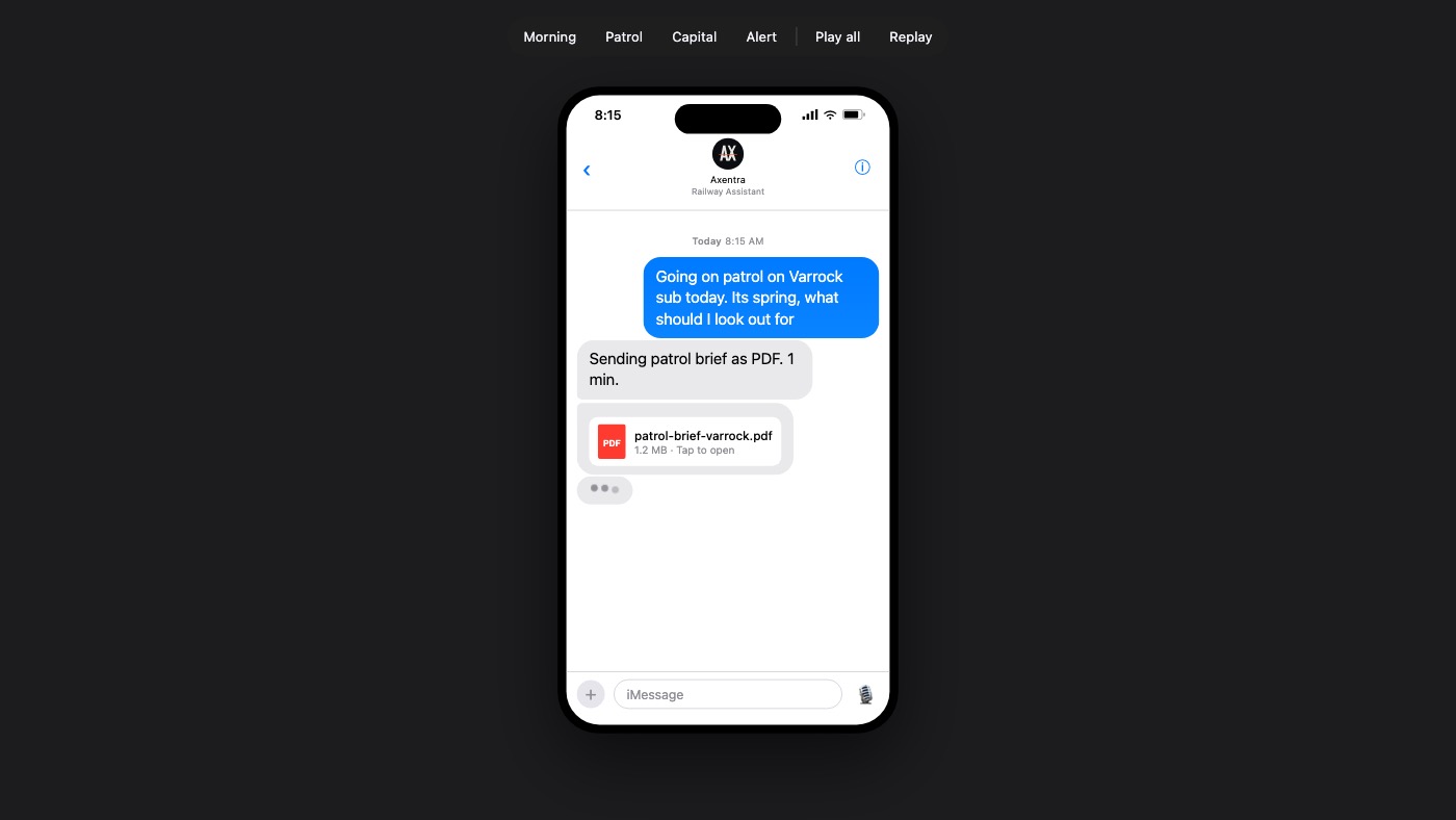 Offline AI field alert system